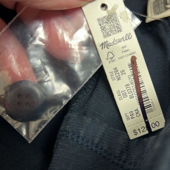 Madewell ns284 Navy The Slim Straight Utility Pant in Garment Dye Corduroy - Picture 9 of 14